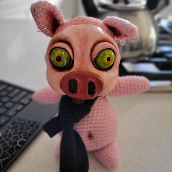 Z Piggies, Hungry Crochet Pig Doll - Etsy