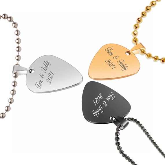 Wholesale Guitar Pick Holder Pendant Necklace Wood Pick Holder Included
