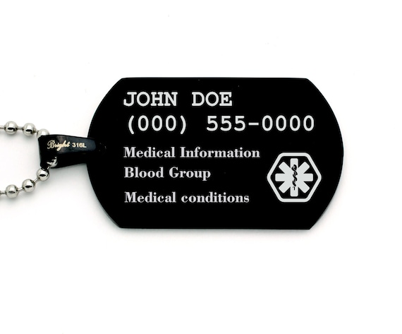 Dog tags for medical conditions cheap