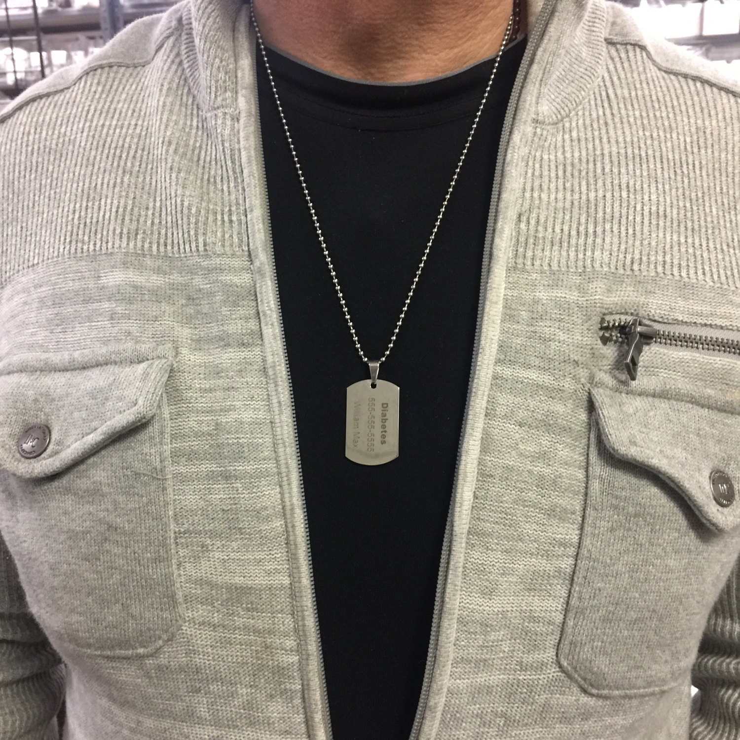 Pacemaker Customize,medical Alert ID Tag Charm Stainless Steel Necklace ...