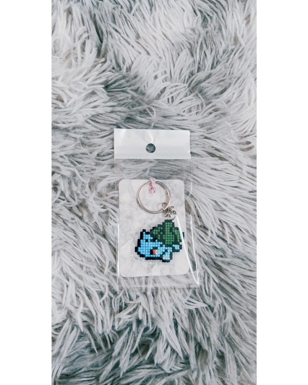 001 Bulbasaur Keyring Pokemon Cross Stitch Etsy