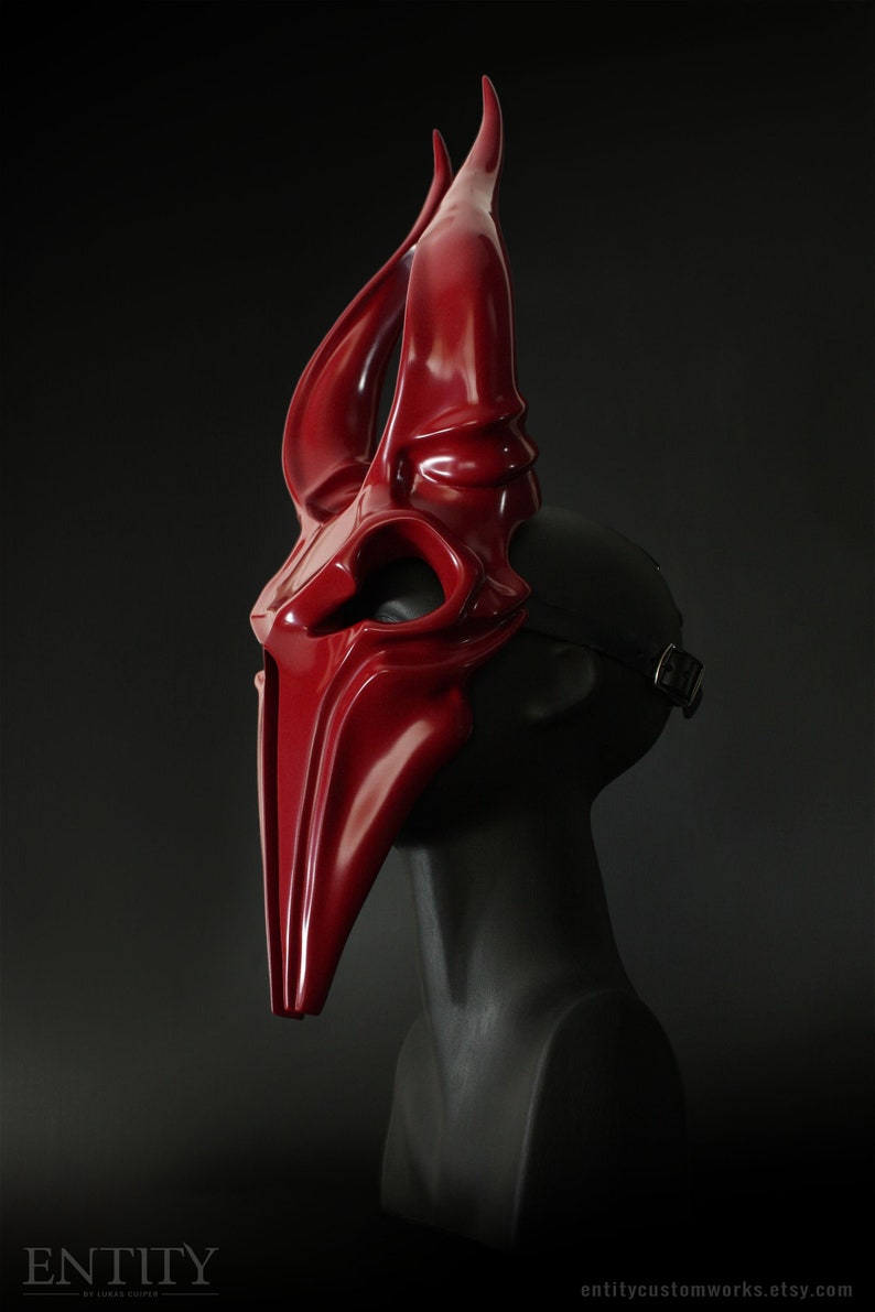 Incubus Demon Skull Goat Horned Mask Etsy