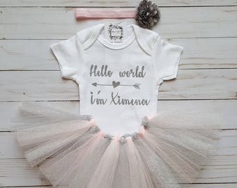 Newborn "Hello world" outfit