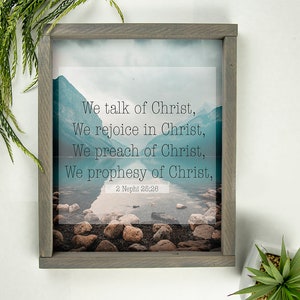 Boek van Mormon Vers 2 Nephi 25:26 Afdrukbaar - Digitaal downloaden -