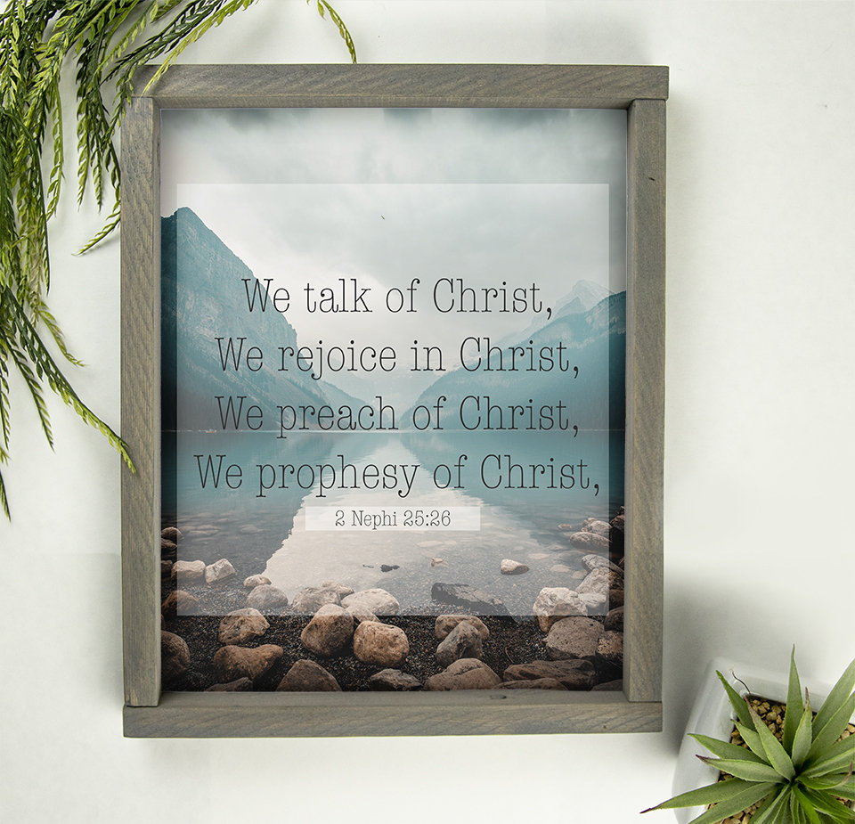 Book of Mormon Verse 2 Nephi 2526 Printable Digital Download Etsy