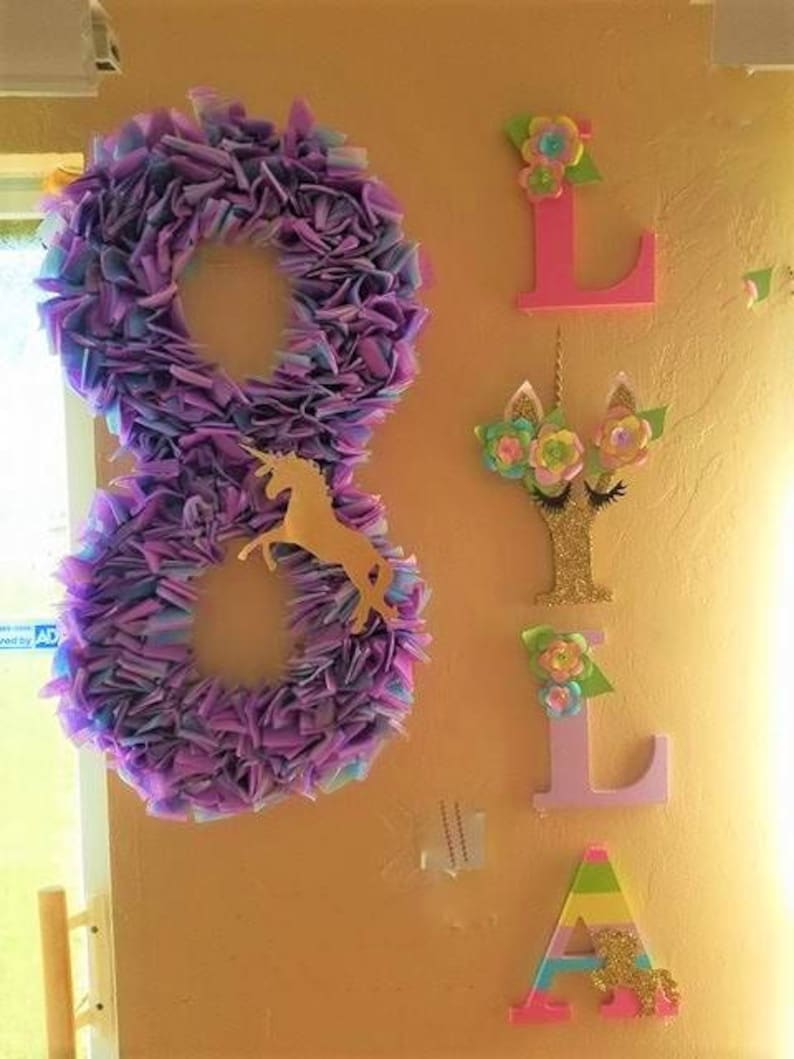 Photo Booth 36 Number or Letter Prop Birthday Party Prop Custom Wall Number or Letter Wall Decor Photo Shoot Prop Initials Monogram