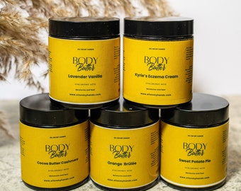 Hyaluronic Acid Body Butter | Mango Shea Body Butter | Whipped Body Butter | Organic Body Butter | Natural Skincare | Black Own Business