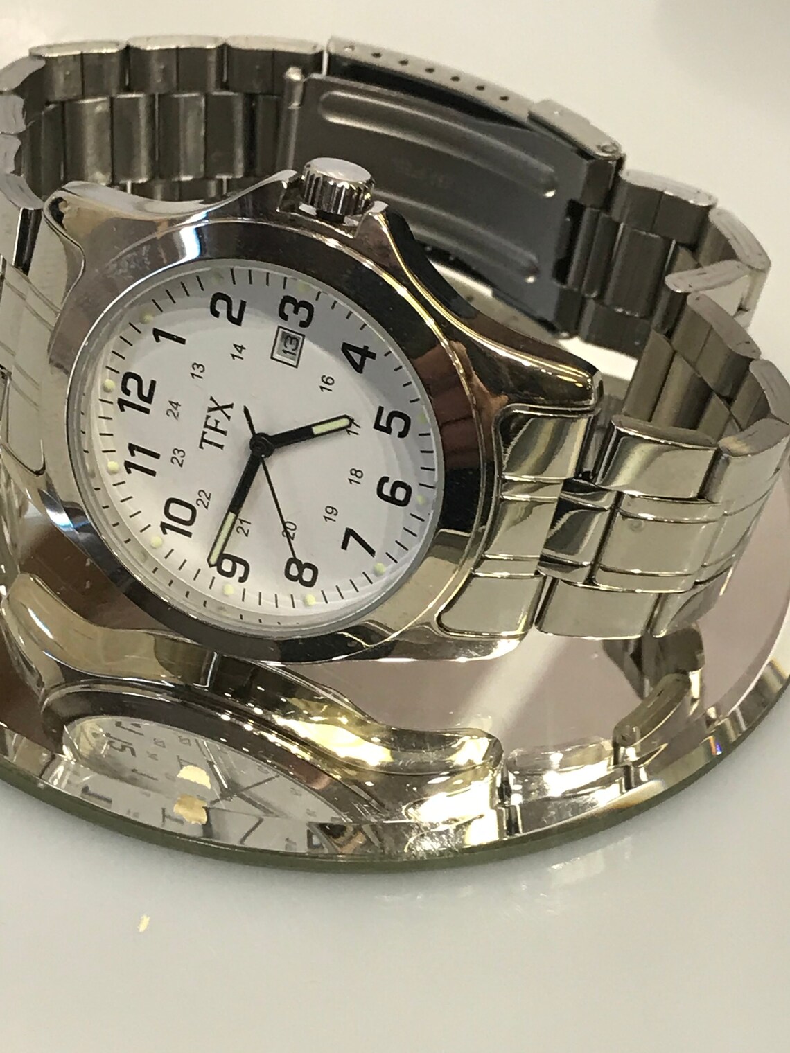 Bulova Men's TFX 36B102 Stainless Watch With Day Window Etsy