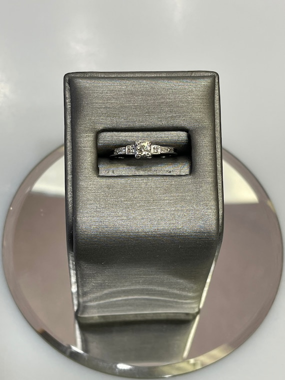 Antique Platinum Diamond Ring Estate Ring European