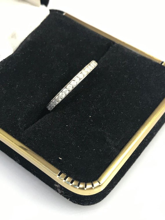 Platinum Diamond Band Ring Wedding - image 3