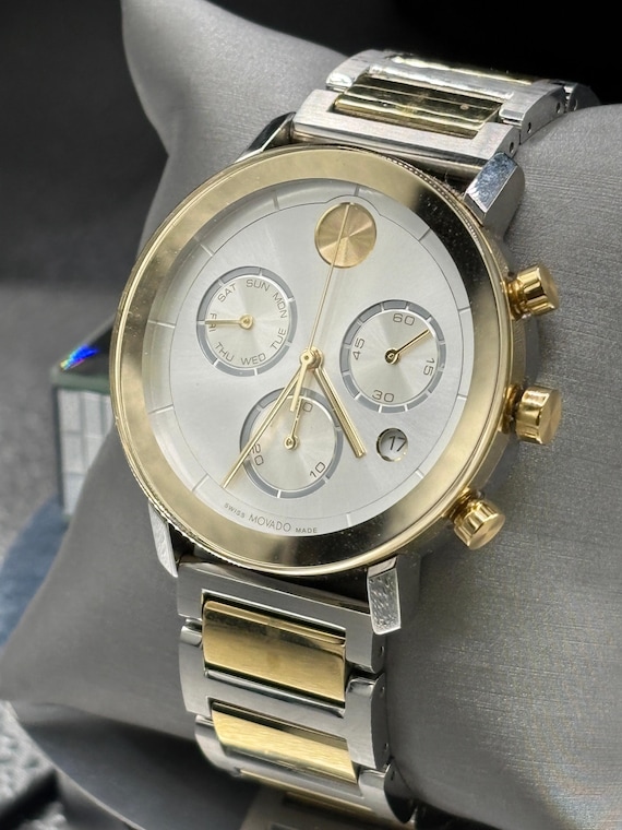Movado Bold Evolution Quartz Chronograph Silver Dial Men's Watch
