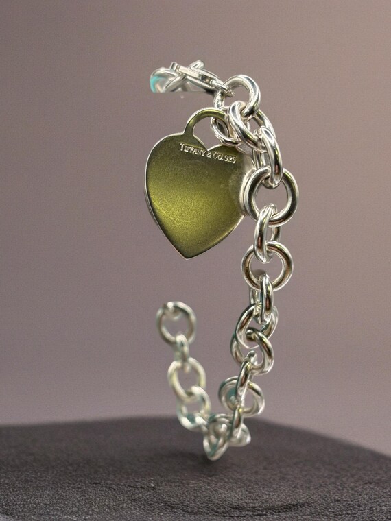 Tiffany & Company Sterling Silver Heart Key Ring View 2