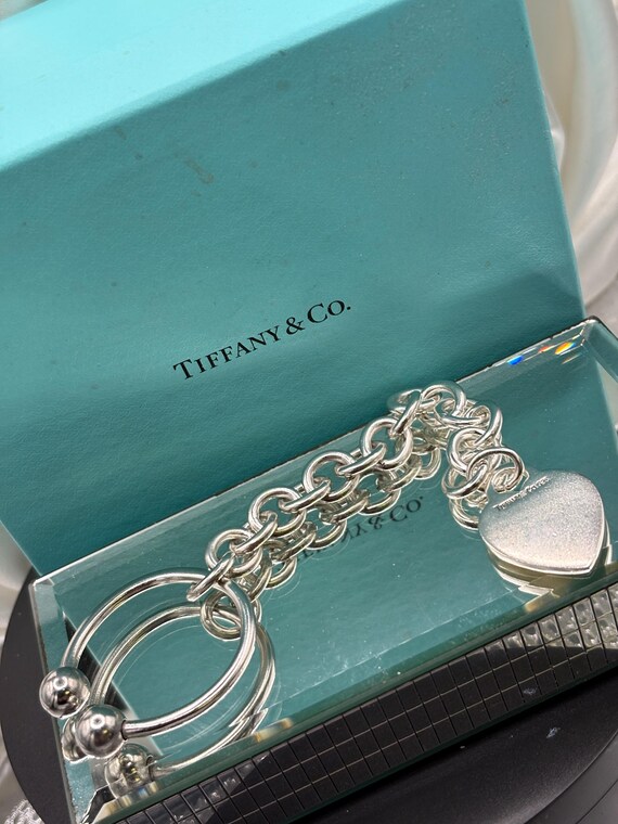 Tiffany & Company Sterling Silver Heart Key Ring