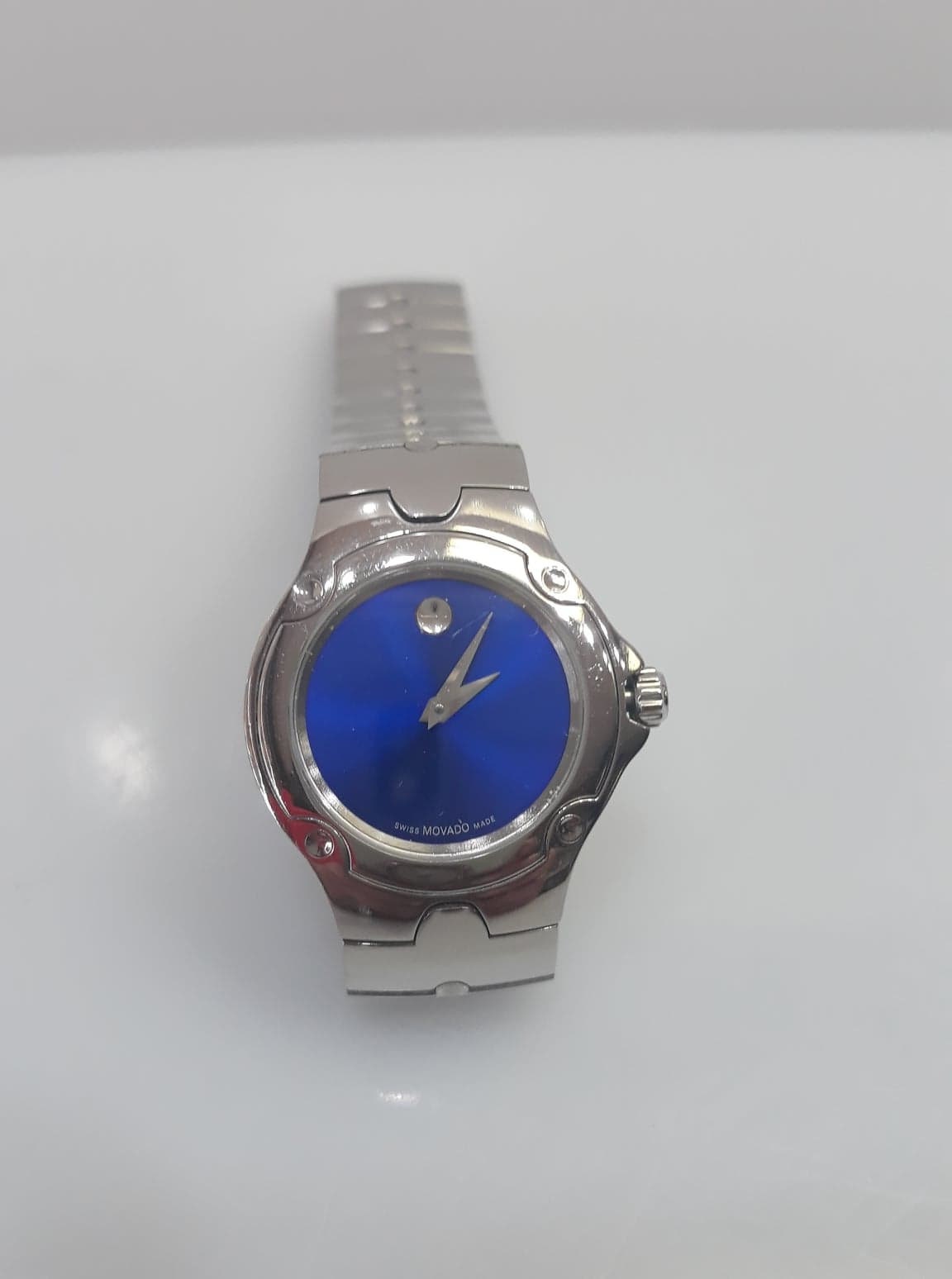 Movado blue top face watches ladies