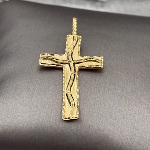 Ladies / Gents 14 Karat Yellow Gold Cross Pendant | Unisex Gold | Religious Jewelry | Gift for Him | Jewelry for Women | Gold Cross Jewelry