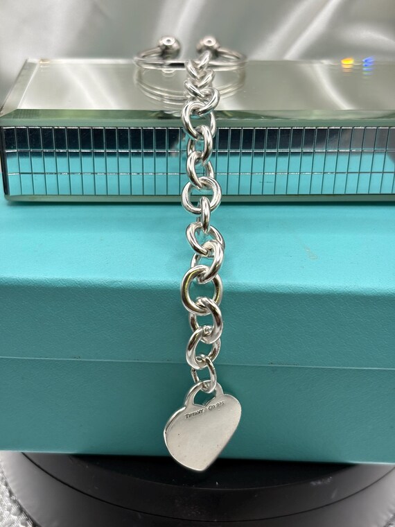 Tiffany & Company Sterling Silver Heart Key Ring View 5