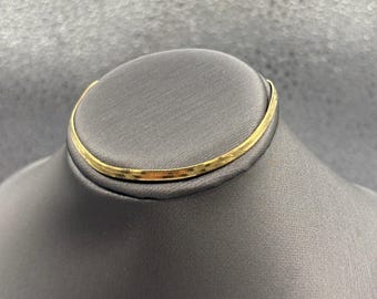 Pulsera de espiga biselada para mujer de oro amarillo de 14 quilates