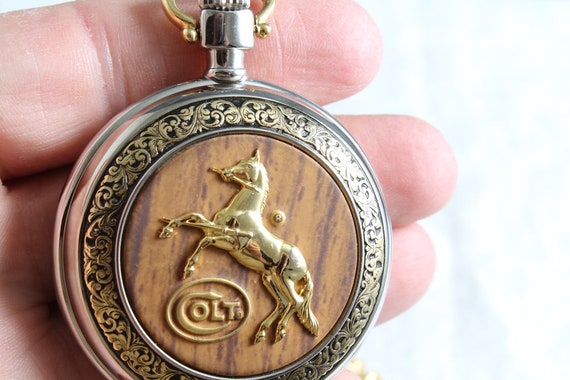 Collectable Army Peacemaker Colt 45 Pocket Watch F