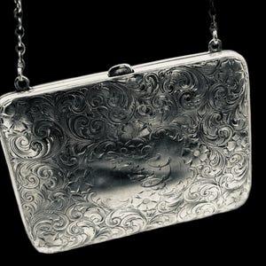 Antique Victorian Sterling Silver Coin Purse | Vintage Coin Purse | Women&#39;s Pocket Book | Anniversary Gift | Statement Clutch | Giftable