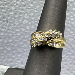 Ladies 10 Karat Yellow Gold Diamond Ring | Women&#39;s Yellow Gold Jewelry | Statement Ring | Must Have Jewelry | Anniversary Gift | Giftable