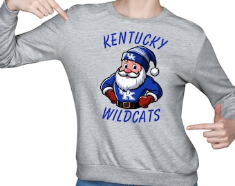 University Of Kentucky Wildcats Christmas Santa PNG