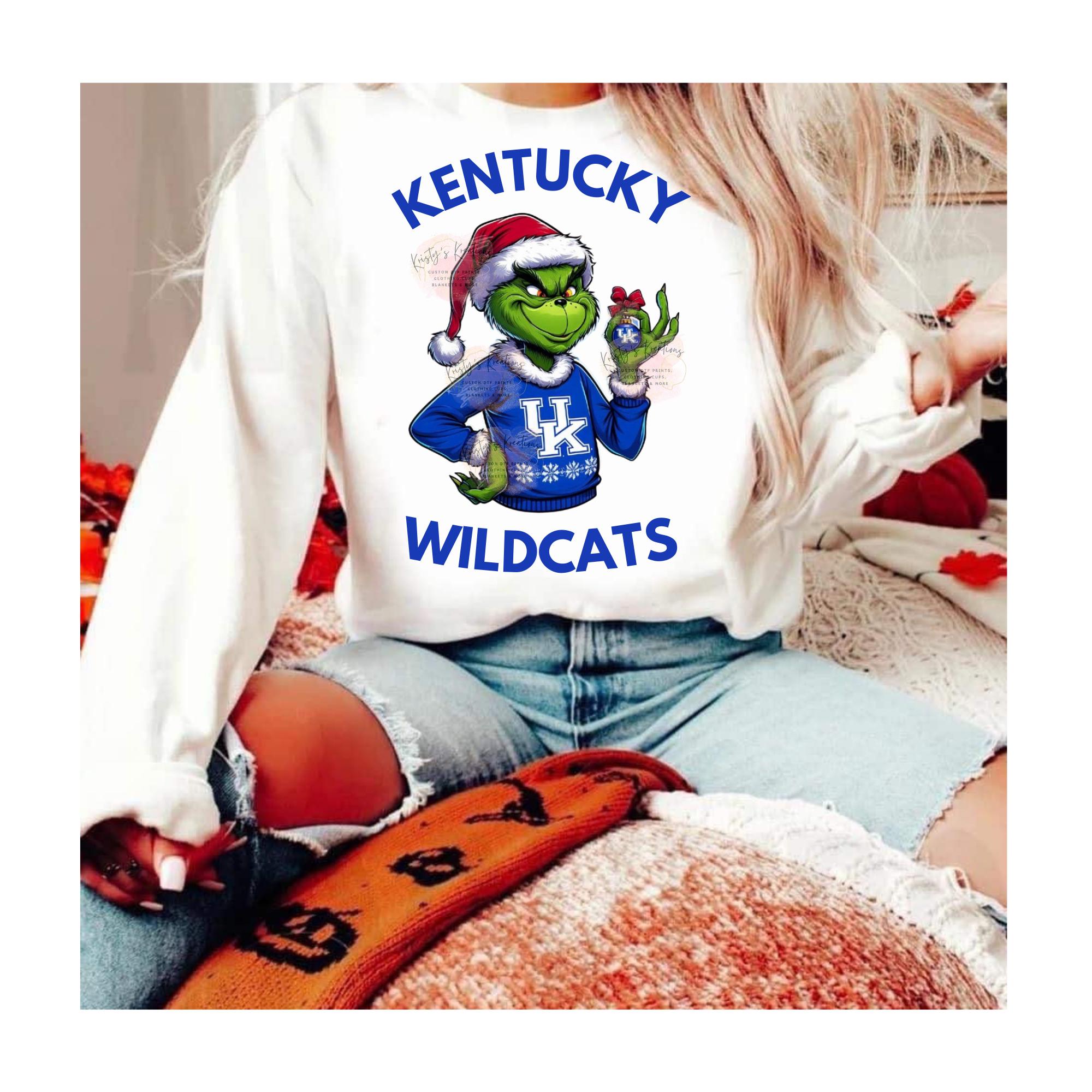 University Of Kentucky Wildcats Christmas Santa PNG