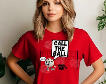 Call The Ball Quirky Volleyball PNG