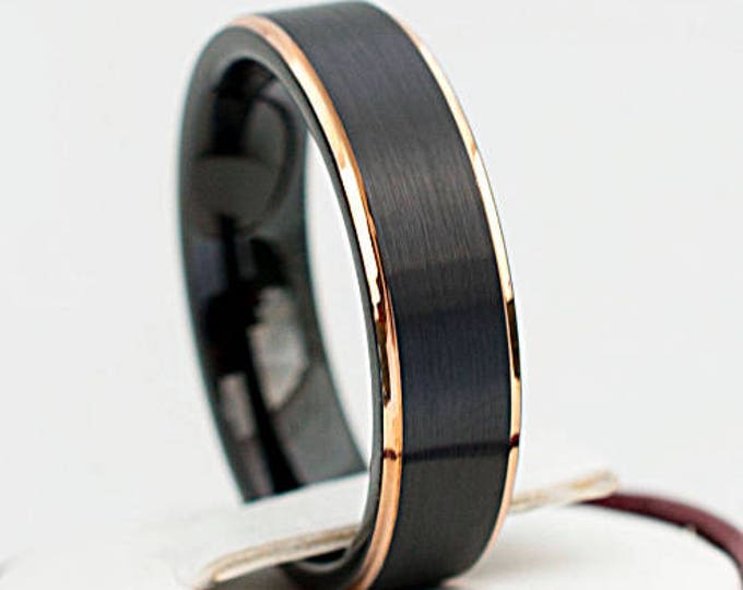 Friends of Irony Tungsten Carbide Origami Ring Wedding Band Anniversary Ring for Men and Women 8mm