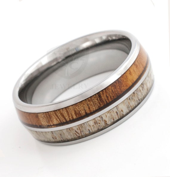 Personalized Mahogany Wood Silver Wedding Rings Wedding Ring for Couple,  for Him, for Her Handmade Proposal Ring - Etsy