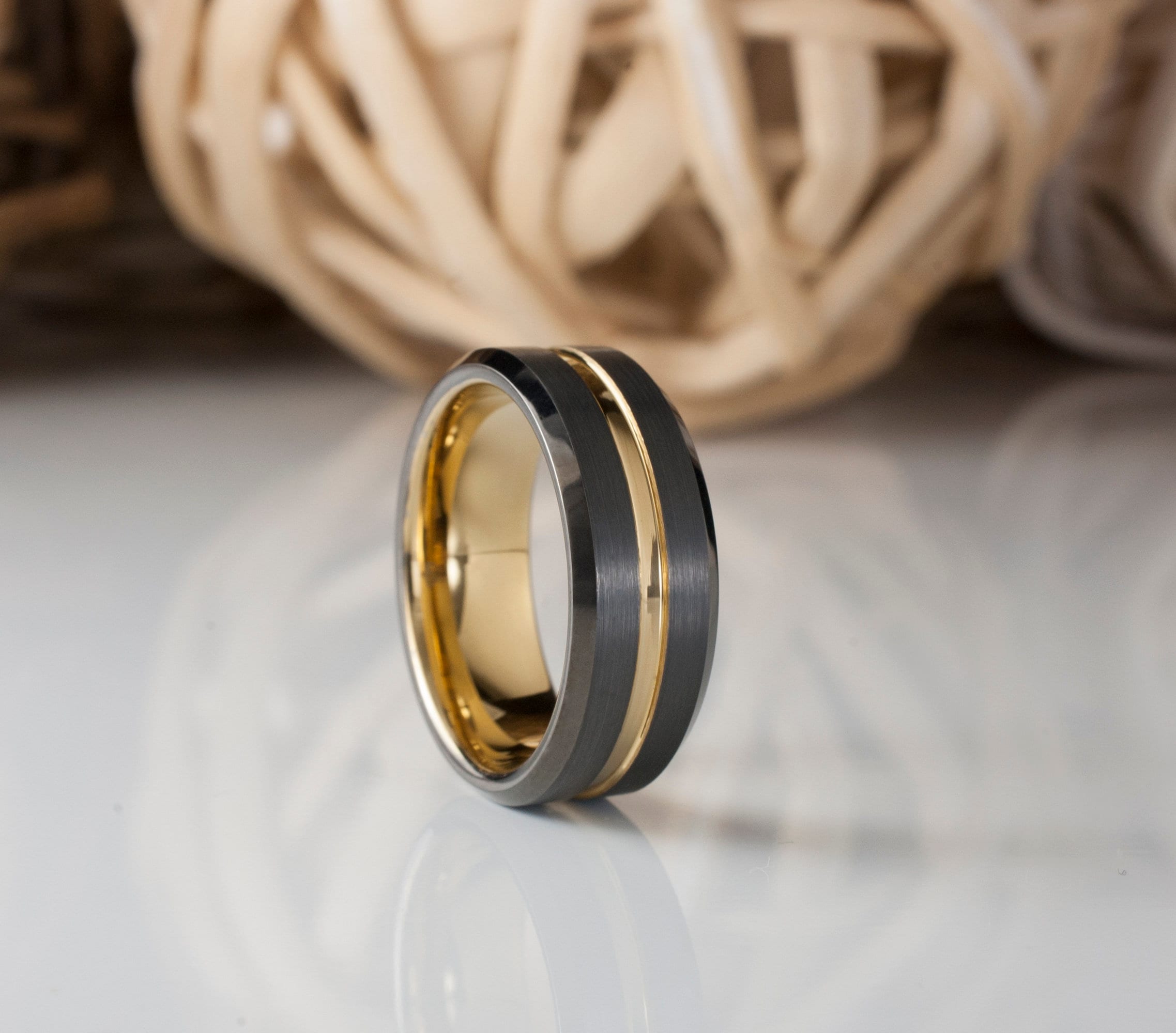 Husband's 14K Gold Anniversary Message Ring - Anniversary Gifts By Year