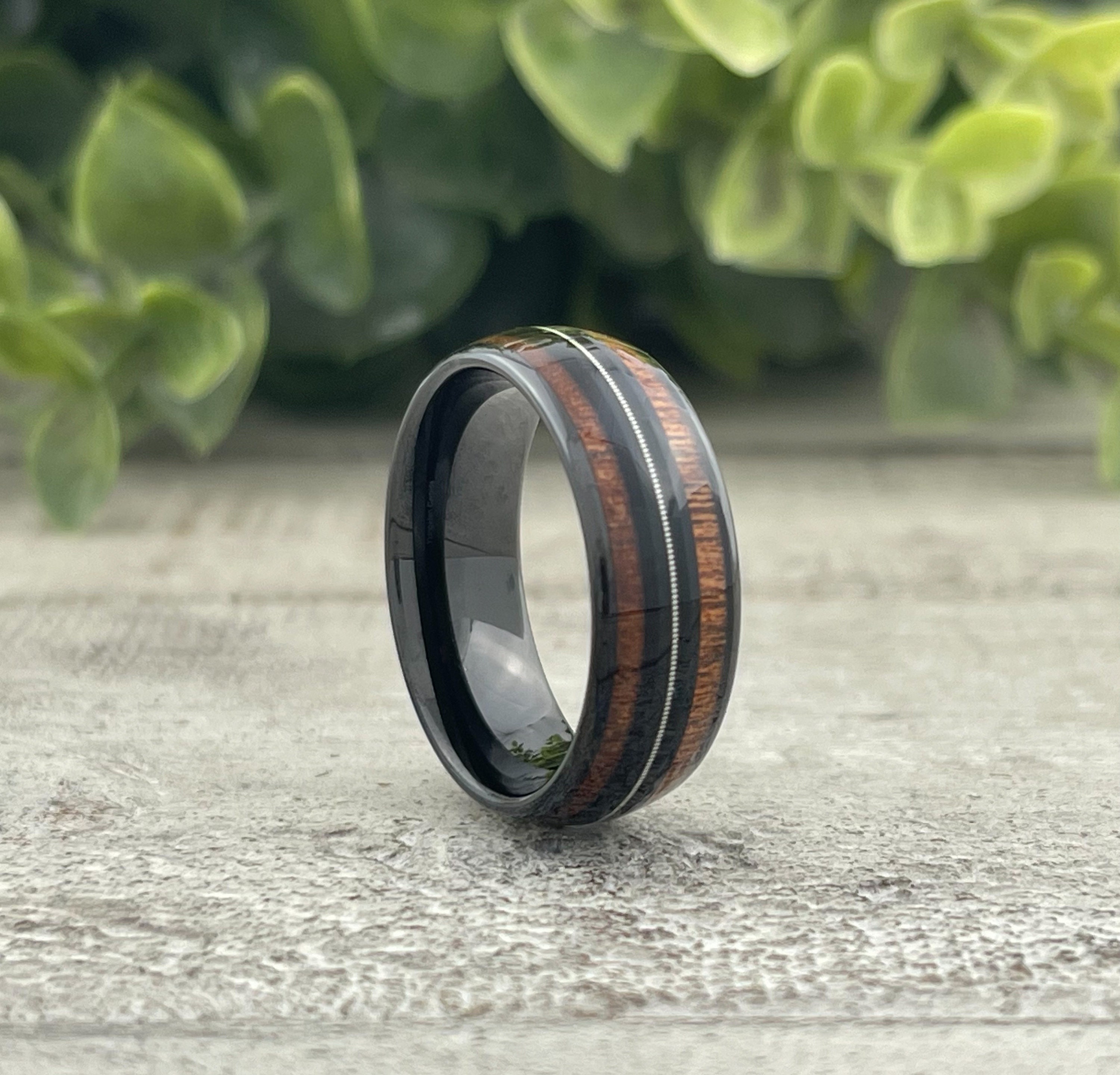 Unique Double-lined Blue Tungsten Ring | Fashion Piece, Wedding Band, –  Bellyssa Jewelry