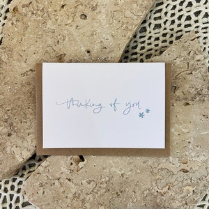 Thinking of you Card, Thinking of You, Greeting Cards, Sympathy Card, Sorry Card, You are in my thoughts Card, In my heart card