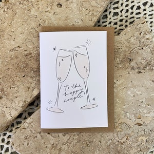 To The Happy Couple Card, Congratulations Card, Greeting Cards, Wedding Card, Marriage Card, Congratulations on your Marriage card, Cheers