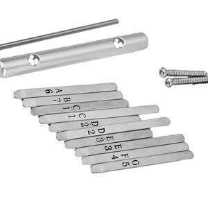 Kit for creating your Kalimba 10 blades with screws and supports to create your DIY musical instrument