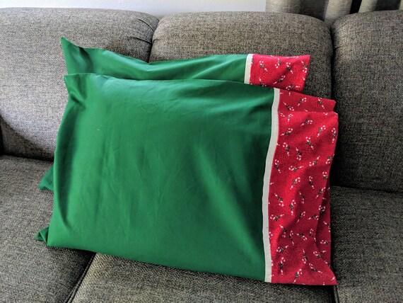 Christmas Pillow Covers Christmas Pillowcase Candy Cane Etsy