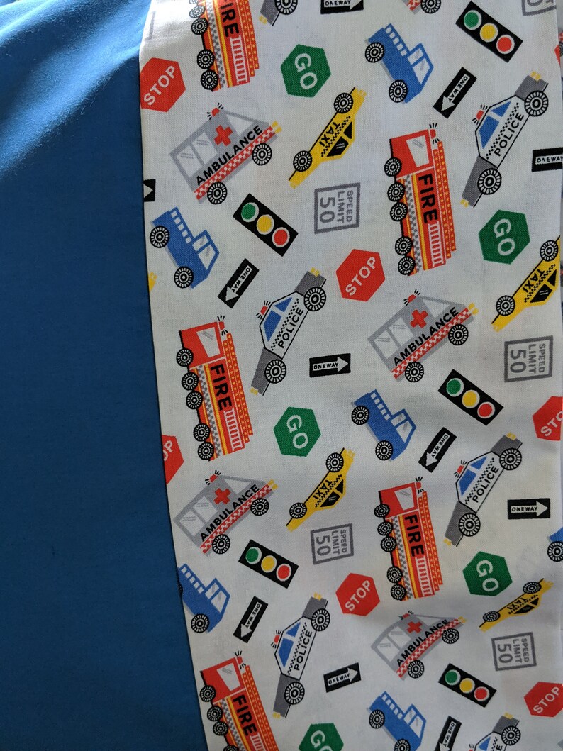 Taxi Firetruck Ambulance Pillowcases Boys Birthday Gift Blue Pillowcases Bedding Police Emergency Vehicles