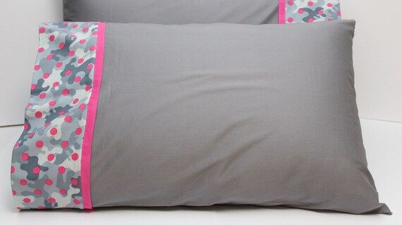 Pink Camo Pillowcases Pink Polka Dot Pillowcases Gift Ideas For Girls Pillowcases Pillow Cover Girls Hunting Pillowcases Bedding