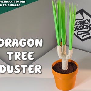 Drakenboomdoek | Borstel, prullenbak, stoffer alles-in-één Plant ForgeCore Keuken Bloemen Huis Functioneel decor Aanpasbare planten Pot