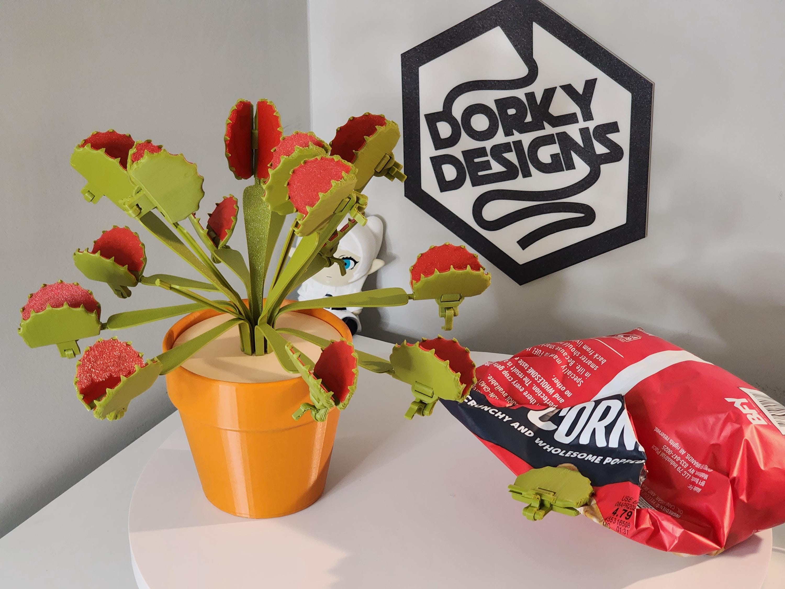 Venus Flytrap Snack Clips 3D Printed Plant | Each Trap is A Bag