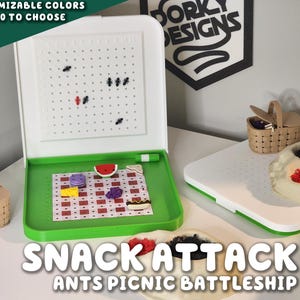 Snack Attack Ants Picnic Panic Board Game 3d Printed Strategy Games Bugs Ant Colonies Fake Food Snacks Battleship ForgeCore Instagram Tiktok