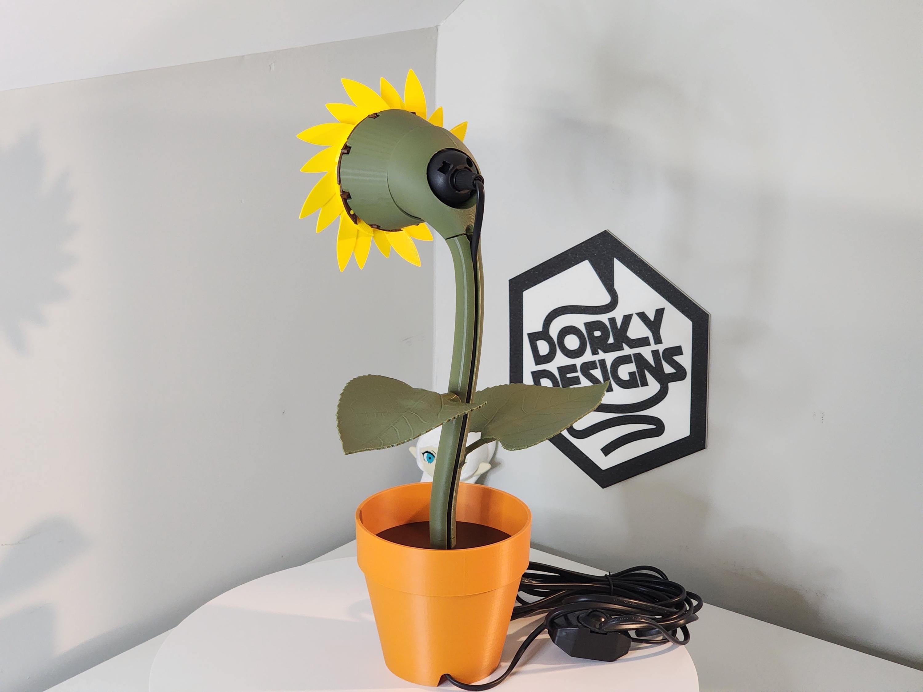 Sunflower Lamp 3D Printed House Plant | Light Houseplant Nursery Reading  End Table Nightlight End Plant Decor Forgecore Shabbat Holy Day - Etsy