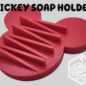 Mickey Head Modern Soap or Sponge Holder Dish
