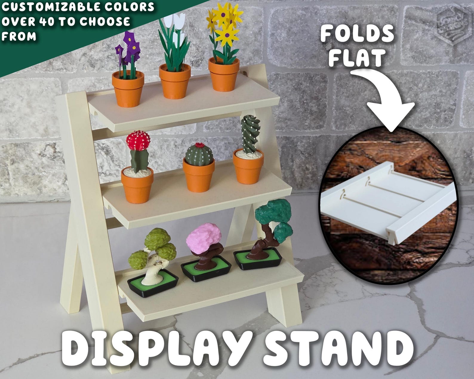 Display Stand & Fidgets- Small Display Shelf With 3 Tiers Intended for ...