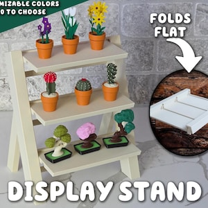 Expositor y Fidgets: pequeño estante de exhibición con 3 niveles diseñado para plantas Fidget y otros Fidgets ForgeCore Spinners Clickers Spikey