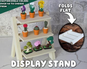 Display Stand & Fidgets- Small Display Shelf with 3 Tiers intended for Fidget Plants and other Fidgets ForgeCore Spinners Clickers Spikey