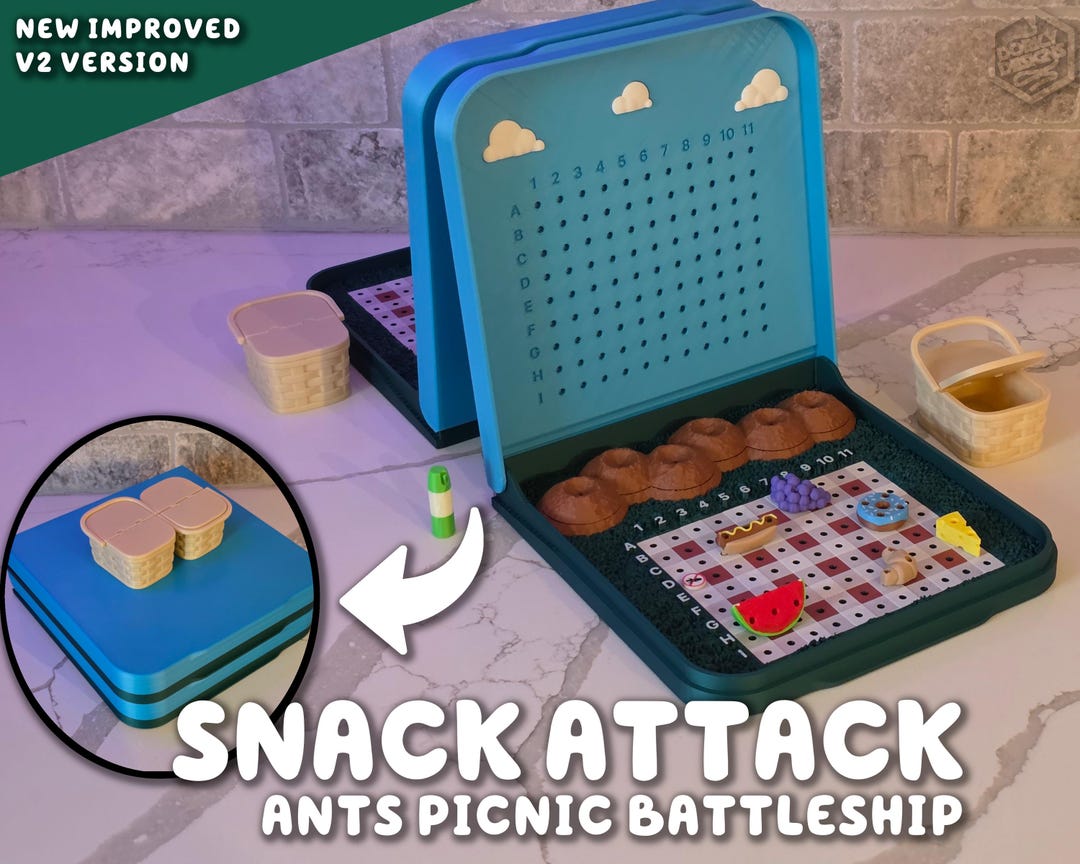 Snack Attack Ants Picnic Panic Board Game 3d Printed Strategy Games ...