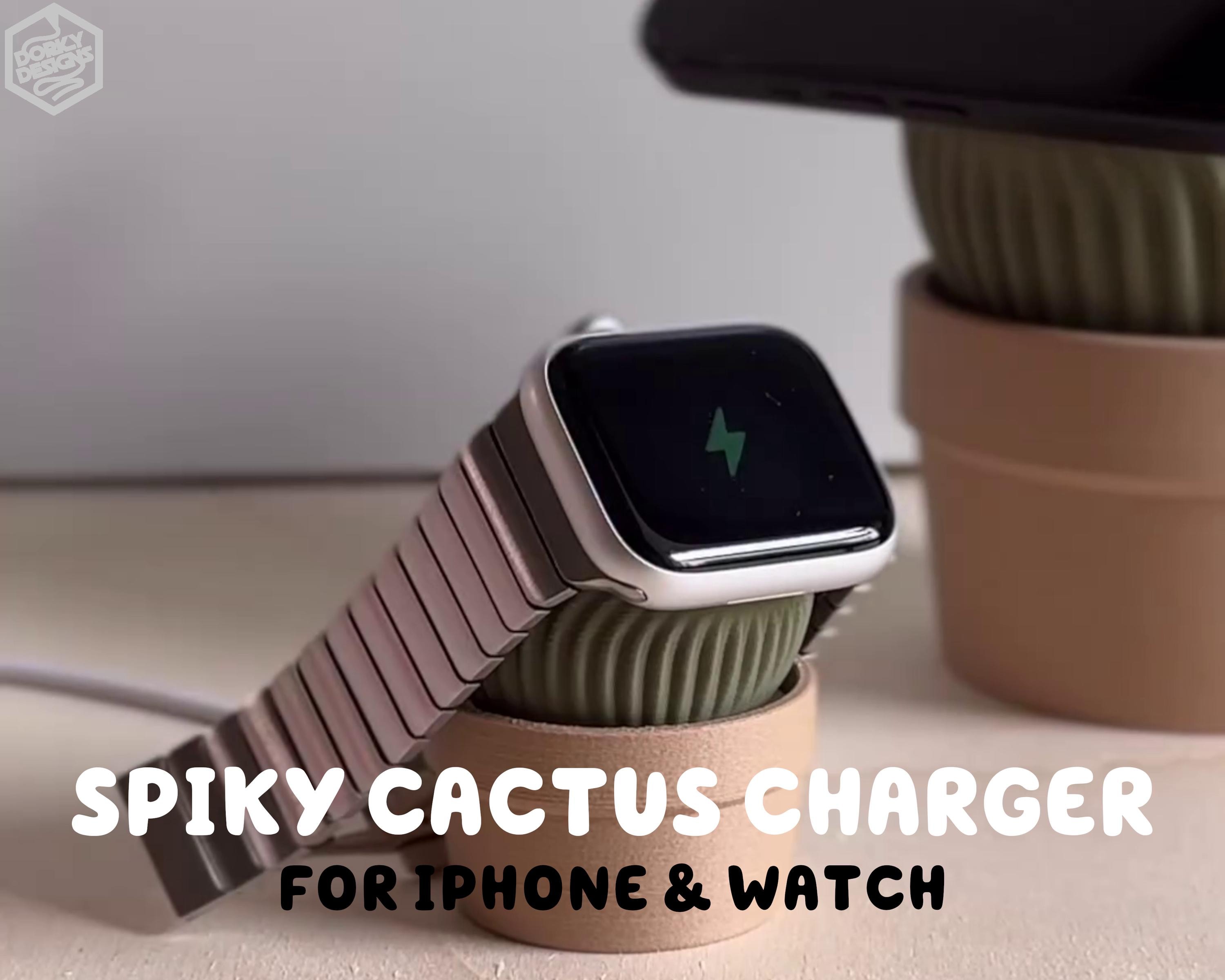 Spiky Cactus iPhone & Iwatch Charger Stand 3D Printed House Plant | Mini  Houseplant Pot Holder Functional Decor Ellestvdio - Etsy