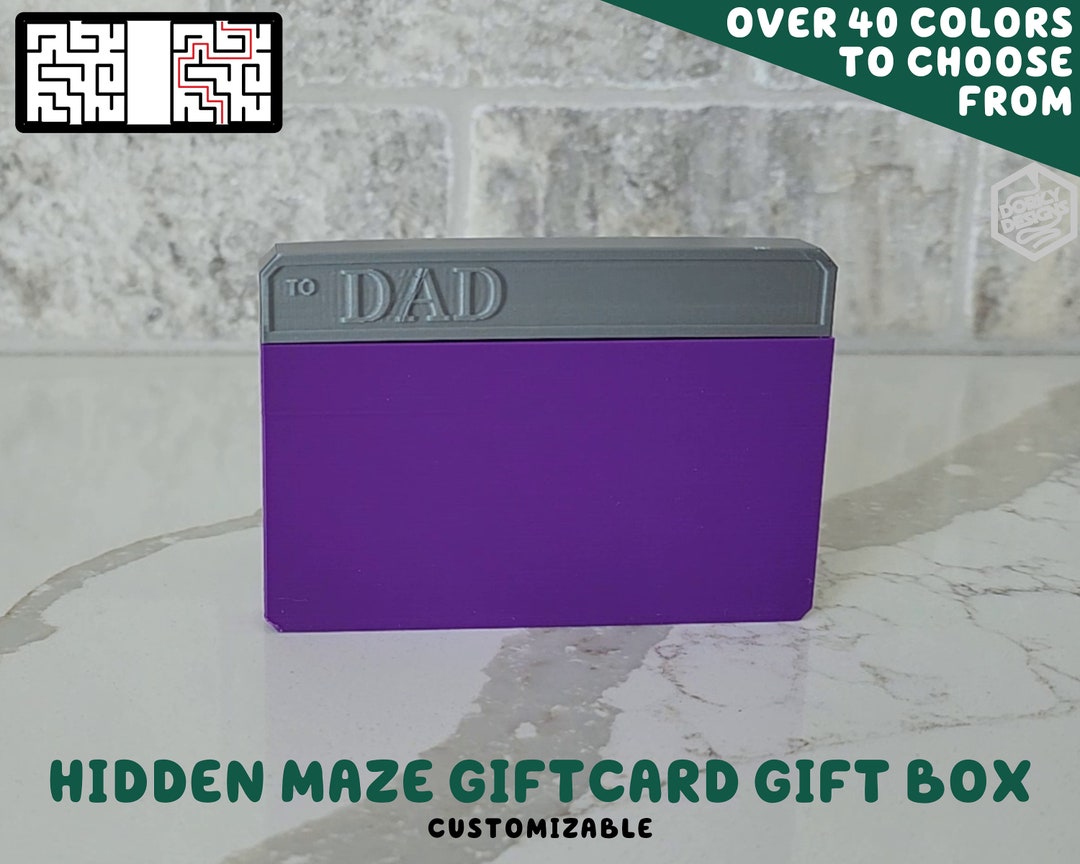 Hidden Maze Puzzle Gift Card Box | Customizable Ultimate Gifting Favor ...