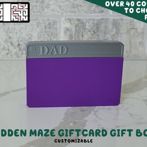 Verborgen doolhof puzzel geschenkkaartdoos | Aanpasbare ultieme cadeau-bedankjeshouder Carrier Present Custom Text Spaarpot Pas uw kleuren aan