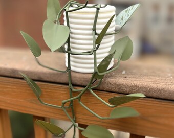 3D Printed Pathos House Plant With Spinny Pot | HousePlant Expandable Articulating Spinning For People Who Can't Keep Plants Alive Decor